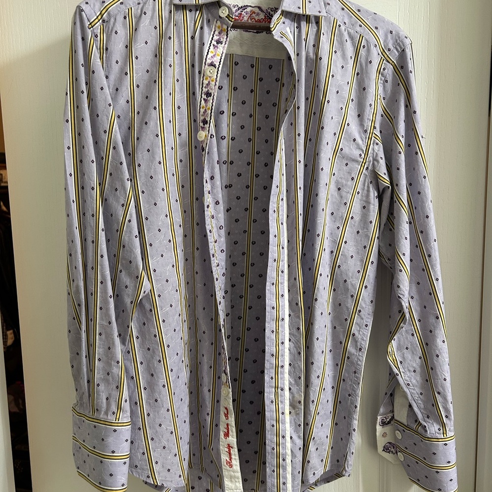 Robert Graham light purple Casual Button Down Shirt